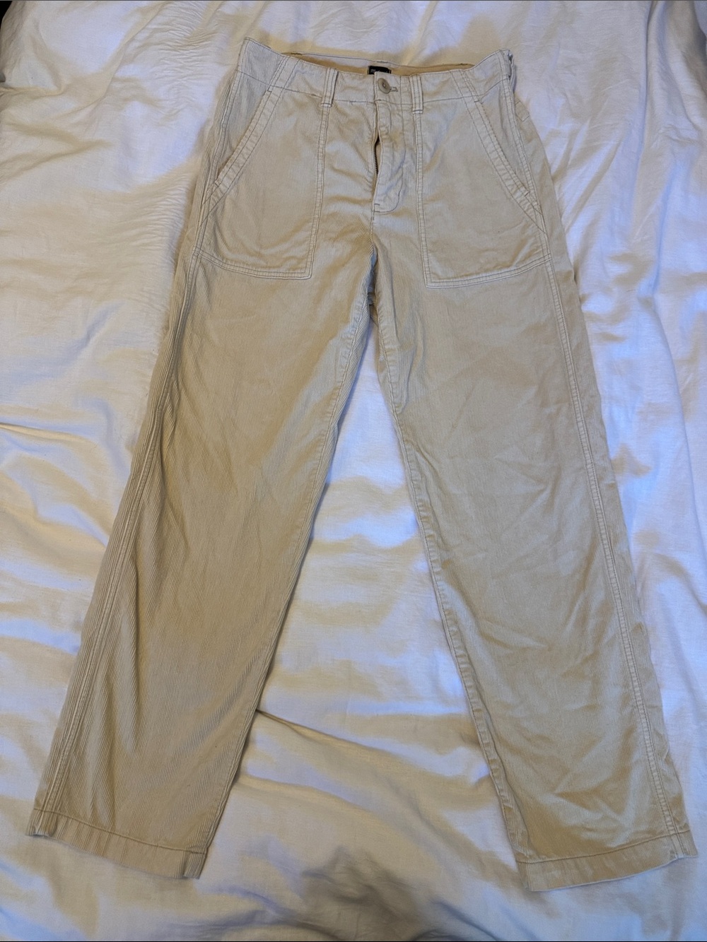 Madewell Tan Cotton Corduroy Chinos